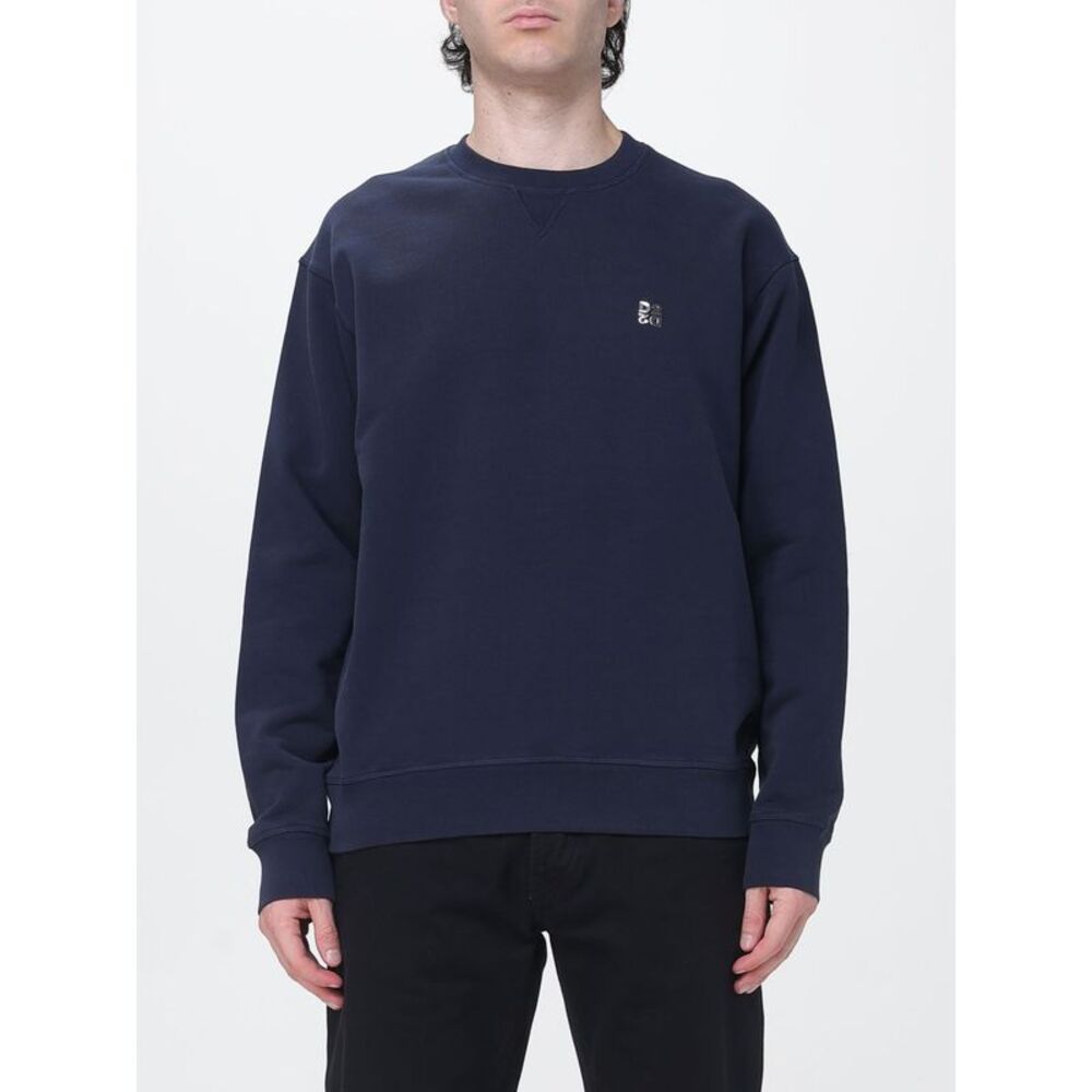 Dsquared2 Men Dsquared2 Crewneck Cotton Sweatshirt With Contrast Logo